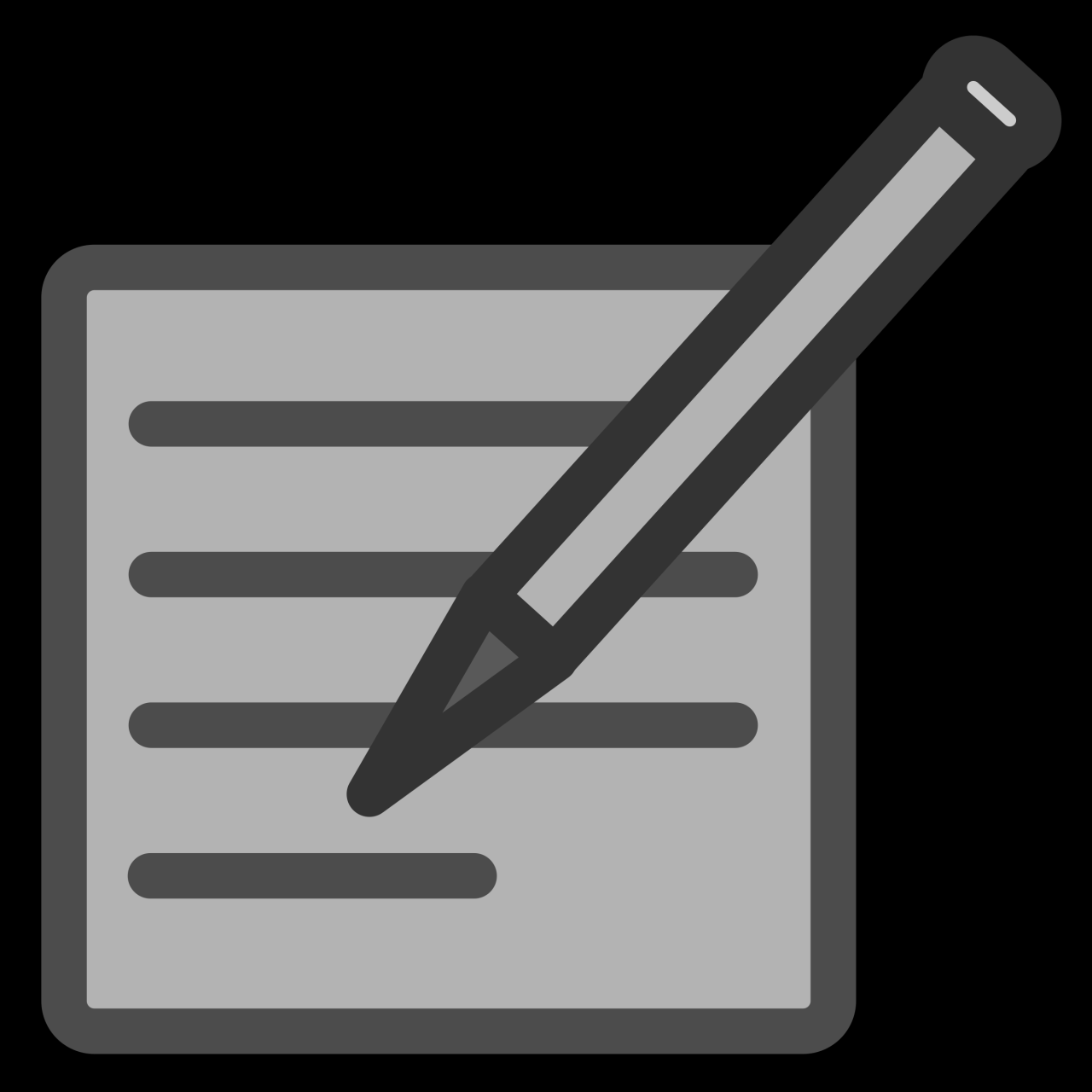 Clipart - Write Document Icon Clipart - Write Document Icon